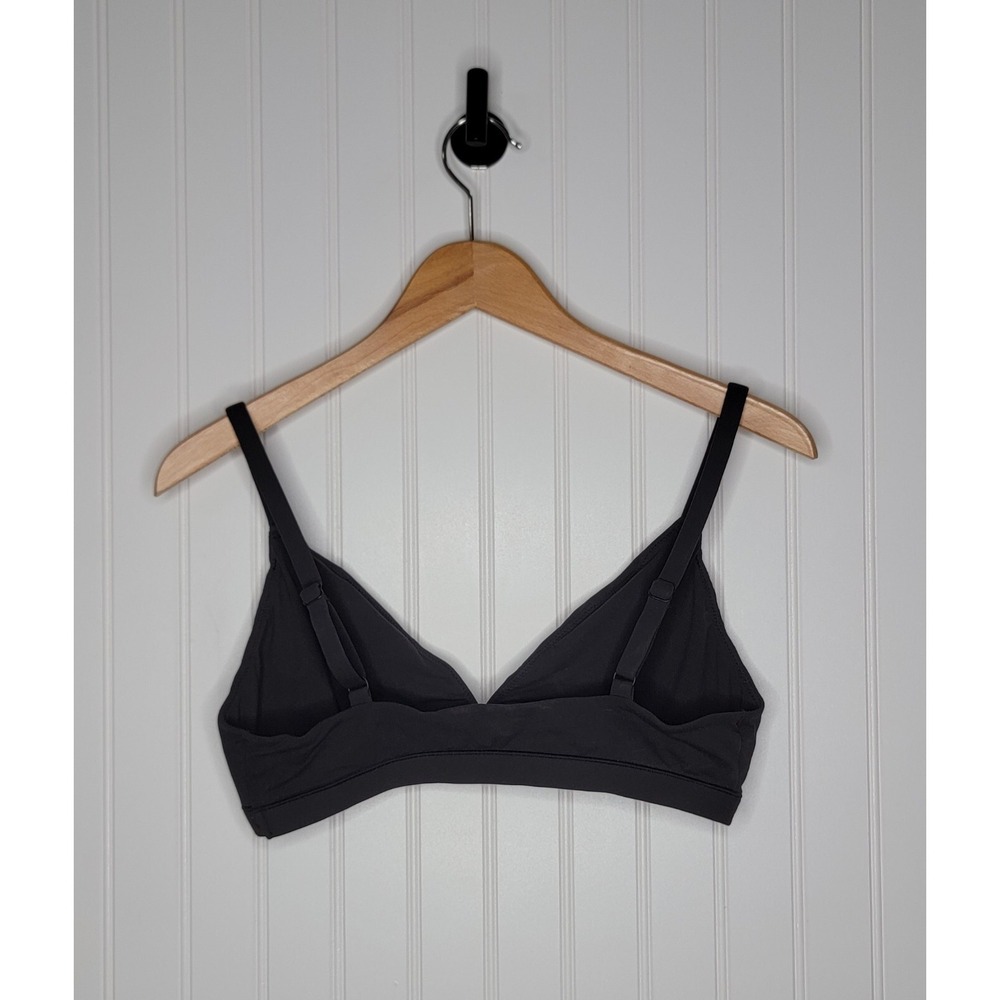Skims Fits Everybody Triangle Bralette Women's Size Large Black - Picture 4 of 5